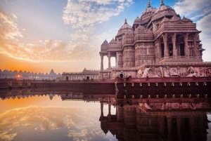 New Delhi: Rundvisning i Akshardham-templet med vand- og lysshow