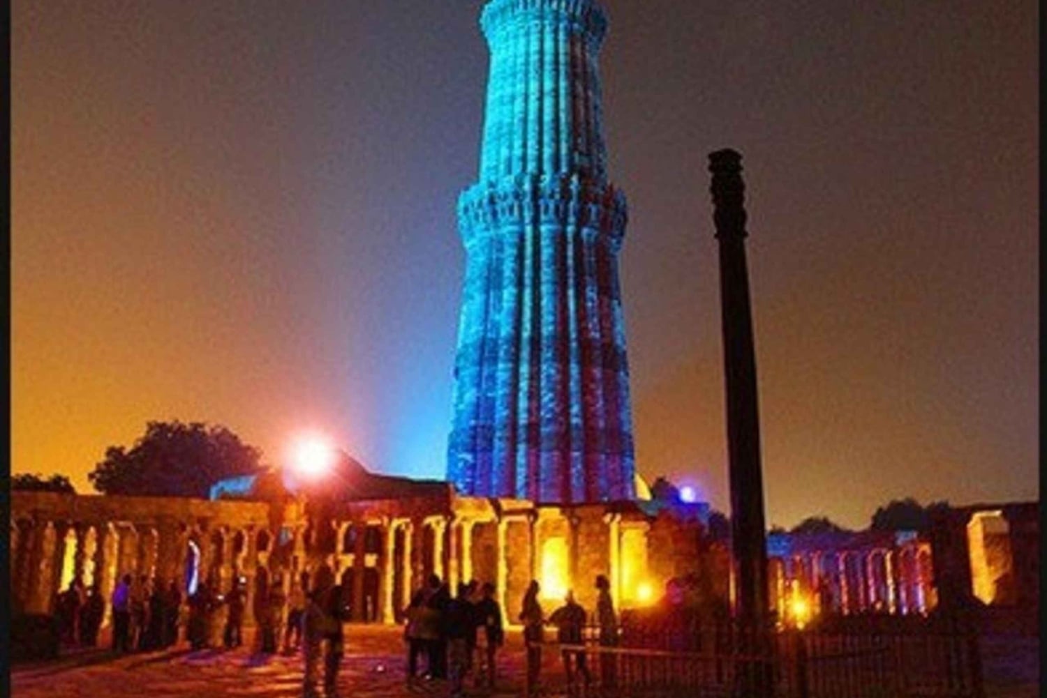 Nowe Delhi: Wycieczka z pokazem światła i dźwięku do Qutub Minar