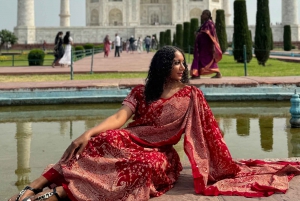 New Delhi: Taj Mahal, Agran linnoitus, Baby Taj ja Mehtabin puutarha.