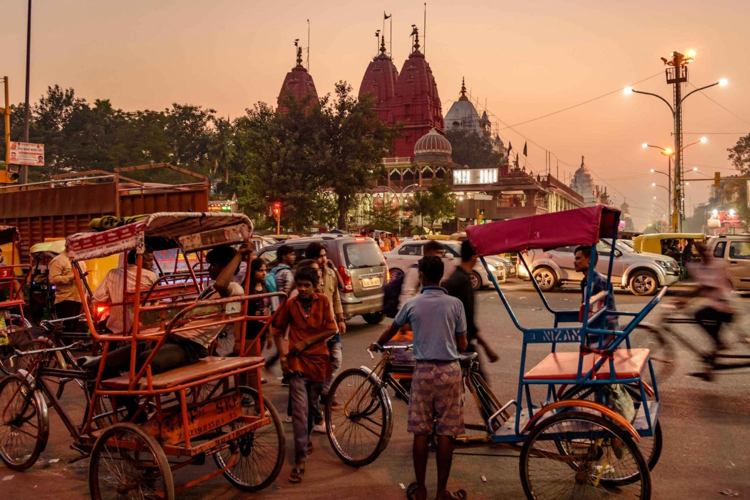 Old Delhi : 3 heures de visite en tuk-tuk/pousse-pousse