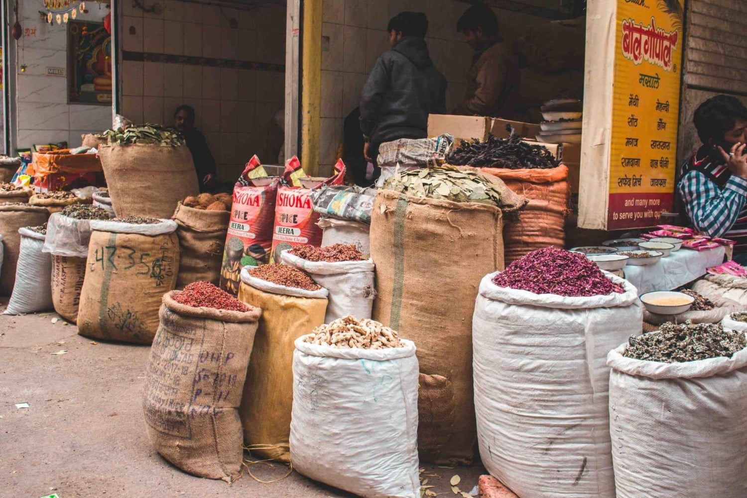 Old Delhi: 4 timers guidet spasertur med transport og inngangsbillett