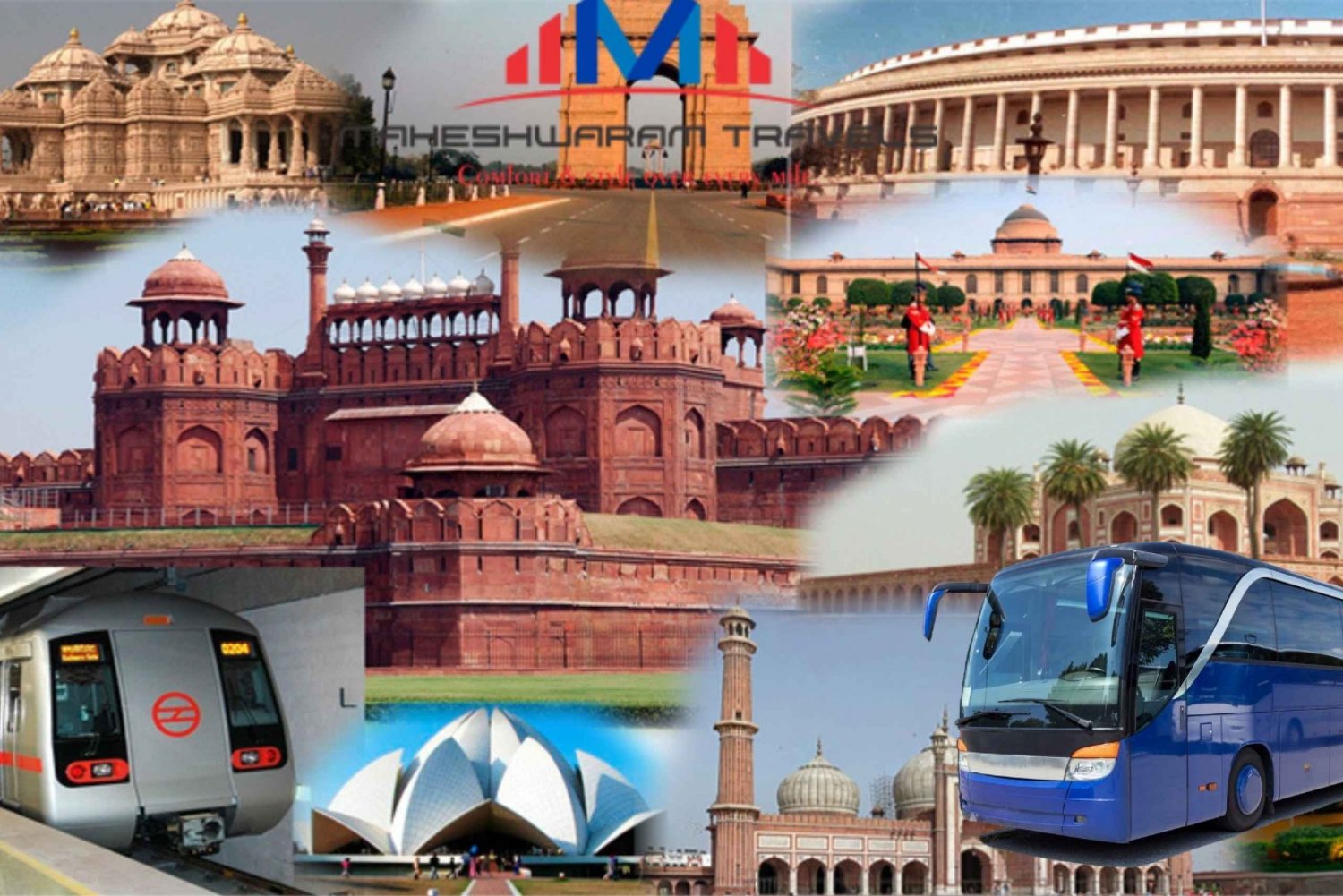 Old Delhi & New Delhi sight seeing By AC Luxury Bus