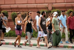 Visita turistica di Old Delhi e New Delhi in autobus di lusso con aria condizionata