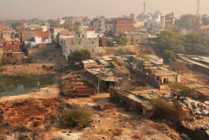 Rundtur i slummen i Old Delhi