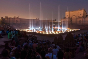 Visite à pied de la vieille ville de Delhi avec le spectacle de l'eau et de la lumière d'Akshardham