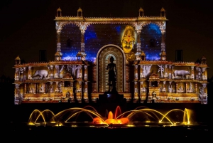 Alt-Delhi Rundgang mit Akshardham Licht- und Wassershow