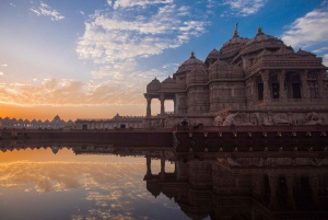 Visite à pied de la vieille ville de Delhi avec le spectacle de l'eau et de la lumière d'Akshardham