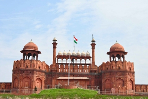 Geluids- en lichtshow van het Rode Fort met wandeltour door Old Delhi