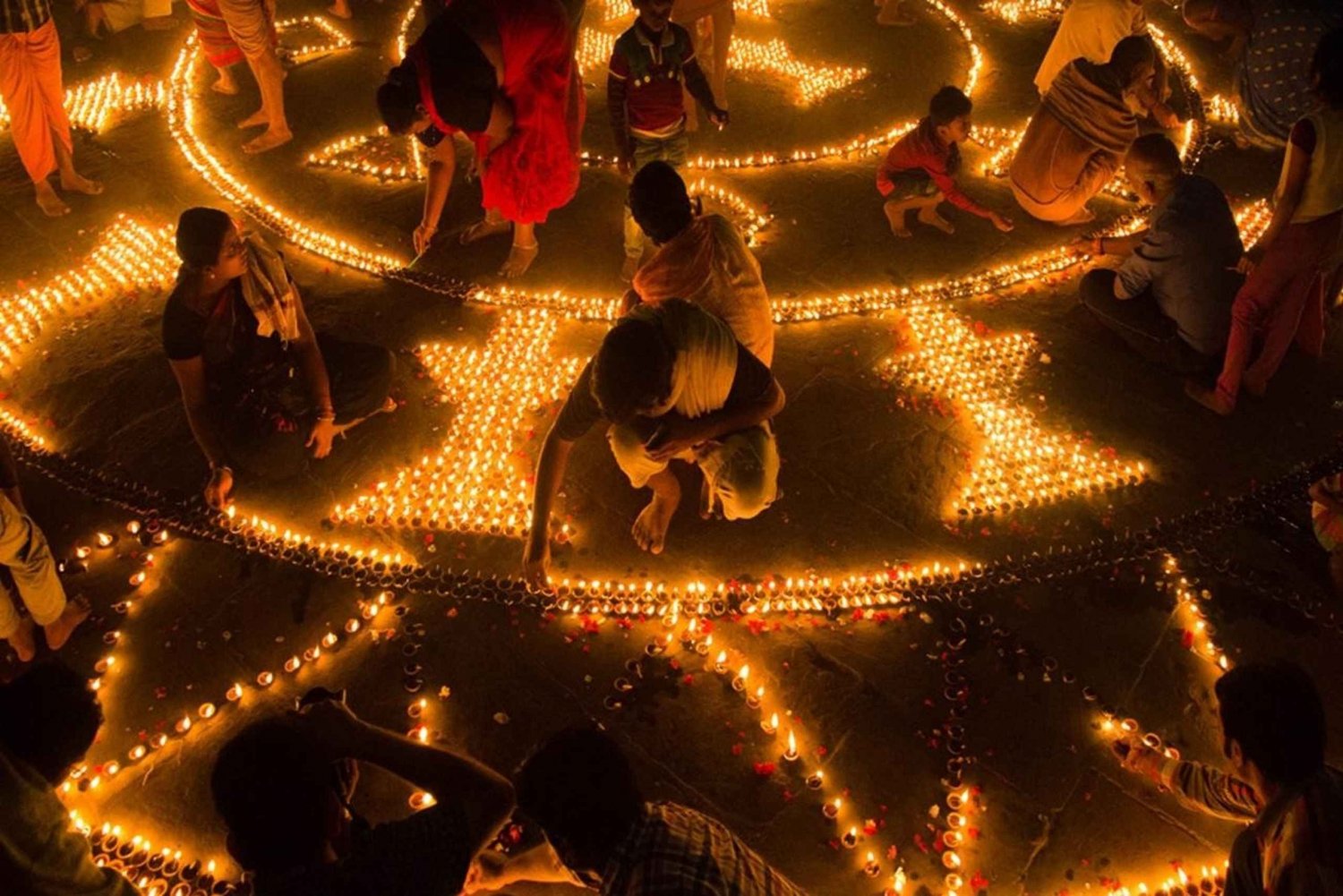 Celebración del Diwali en el mismo día con visita a Delhi