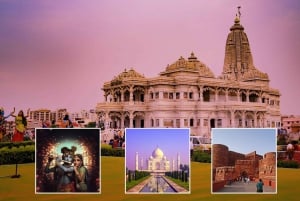 Yhden päivän retki Taj Mahaliin, Mathuraan ja Vrindavaniin Delhistä/Agrasta