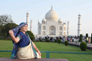 Coupe-file Taj Mahal Sunrise et visite privée du fort d'Agra