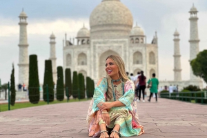 taj mahal-tur utan kö med privat reseledare