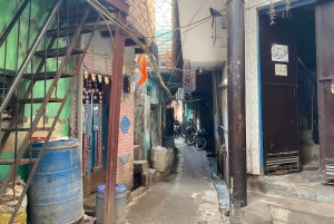 Slum Tour - Sanjay Colony Slum Guidad promenad i DELHI