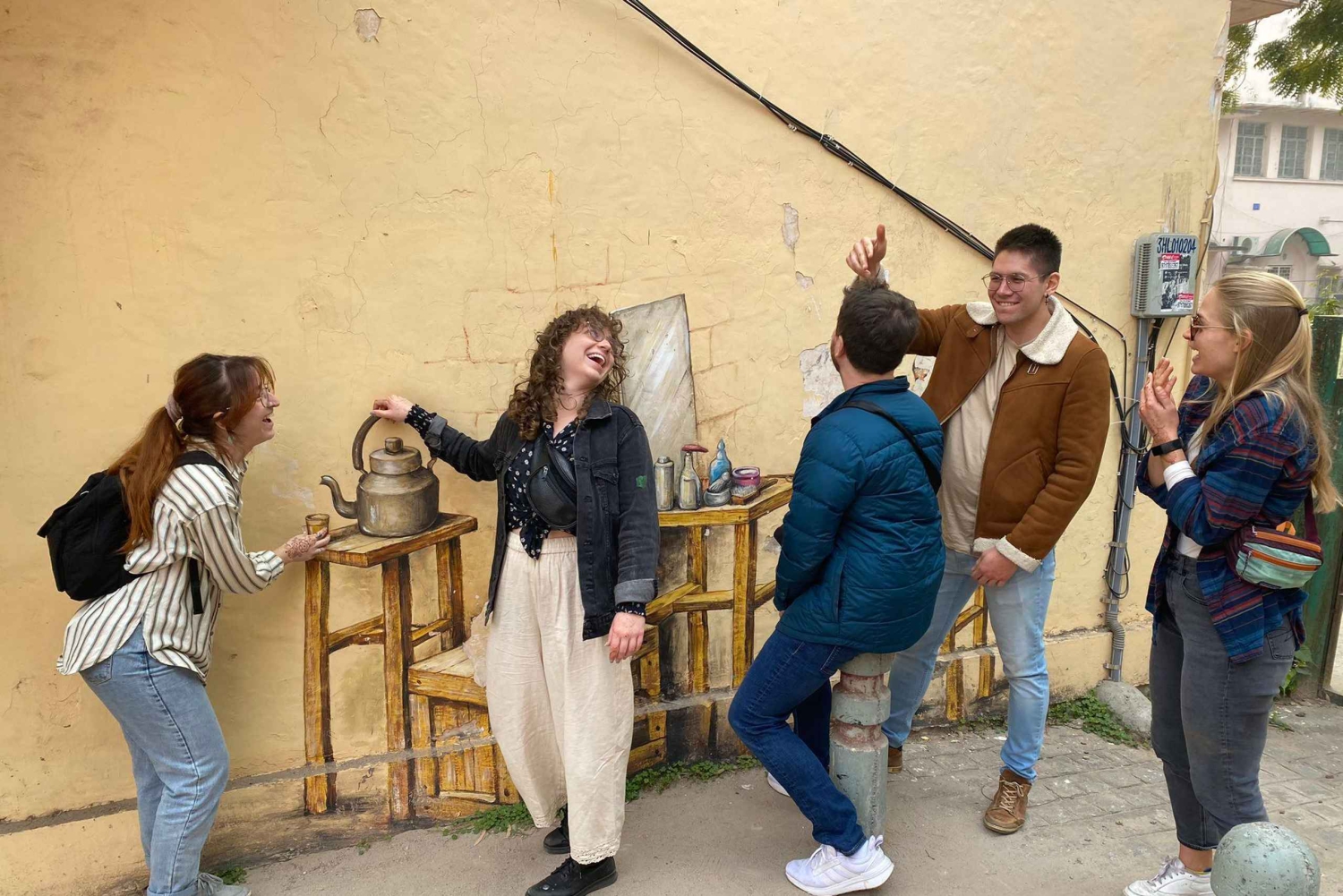 Street Art Walk og Lodhi Gardens med chai og mat