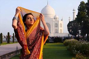 Taj Mahal, Agra Fort og elefantbevaringstur fra Delhi