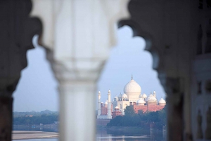 Taj Mahal, Agra Fort og elefantbevaringstur fra Delhi