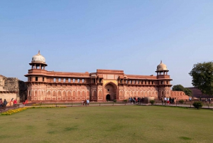 Taj Mahal, Agra Fort og Elephant Conservation Tour fra Delhi