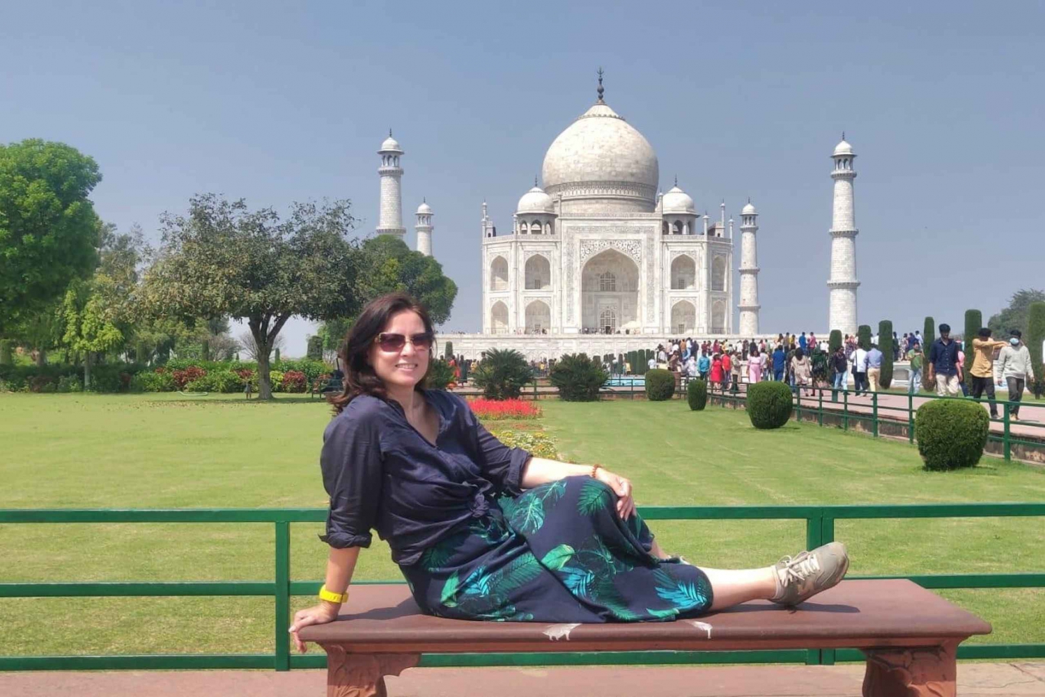 Taj Mahal dagstur med snabbtåg eller bil från Delhi