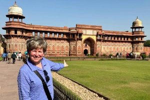 Taj Mahal dagtour met sneltrein of auto vanuit Delhi