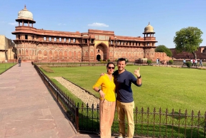 Visite du Taj Mahal en train rapide ou en voiture depuis Delhi