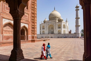 Taj Mahal: Wycieczka grupowa z transferem z New Delhi