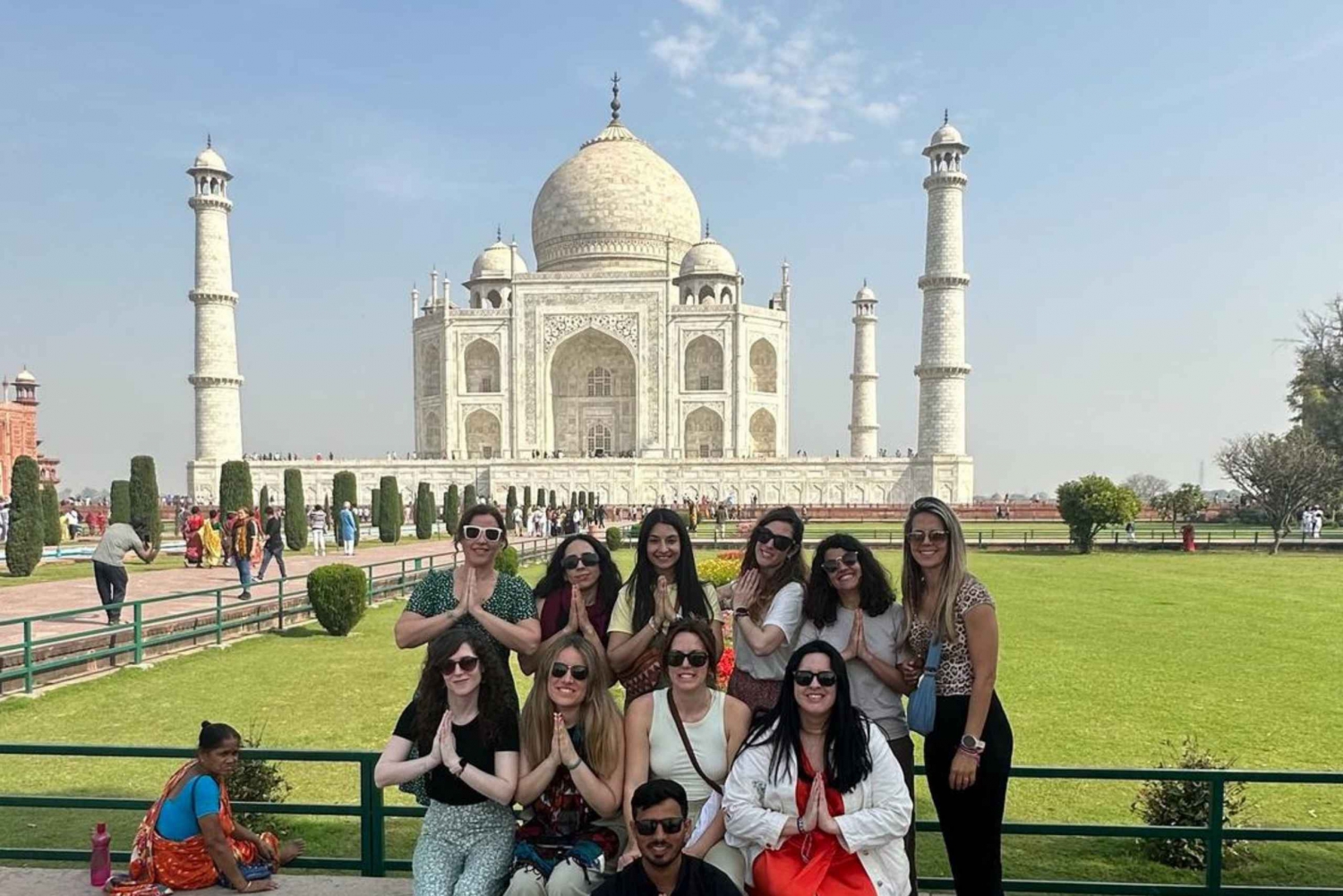 Tour di un giorno del Taj Mahal all'alba e di Agra con trasferimenti da Delhi