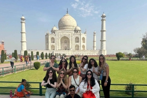 Taj Mahal soluppgång & Agra dagstur med transfer från Delhi