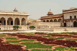 Taj Mahal Wschód lub zachód słońca w nocy