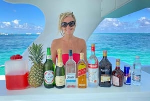 Party Booze Cruise somente para adultos, snorkel e bar de areia