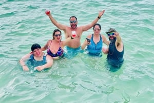 Party Booze Cruise somente para adultos, snorkel e bar de areia