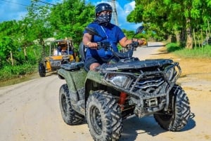 Aventura en quad por la playa, el cenote y el campo de Macao