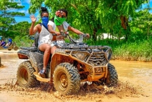 ATV- og buggyutflukt med firehjulstrekk i Punta Cana med vanngrotte