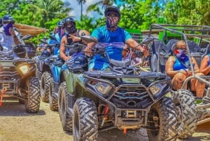 ATV- og buggyutflukt med firehjulstrekk i Punta Cana med vanngrotte