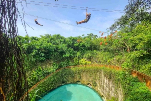 Поездка на багги, зиплайн и бассейн с водопадом, обед
