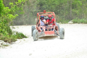 Поездка на багги, зиплайн и бассейн с водопадом, обед