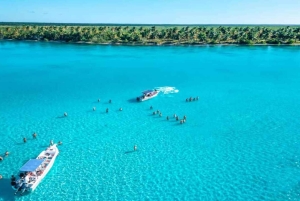 Carnevial-excursie aan wal: Saona-eiland met speedboot