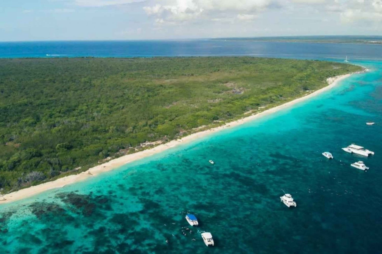 Catalina-øya og Altos de Chavón fra Punta Cana