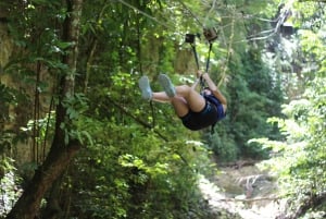 Puerto Plata/Amber Cove: Zipline and Waterfalls with Lunch