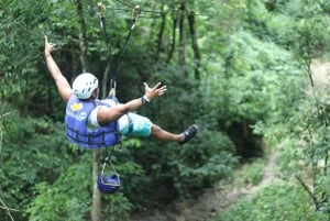 Puerto Plata/Amber Cove: Zipline and Waterfalls with Lunch