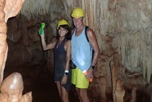 Diepe grotten in Cabarete met rondleiding en zwemmen