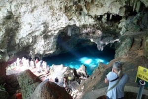 Diepe grotten in Cabarete met rondleiding en zwemmen