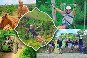 Dominikaaninen tasavalta 4-in-1: buggyt/zipline-köydet/hevoset/kulttuuri