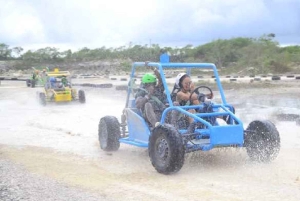 Aventura extrema en buggy por la playa y el cenote de Macao