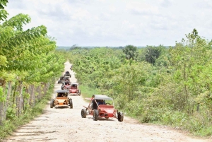 Aventura extrema en buggy por la playa y el cenote de Macao