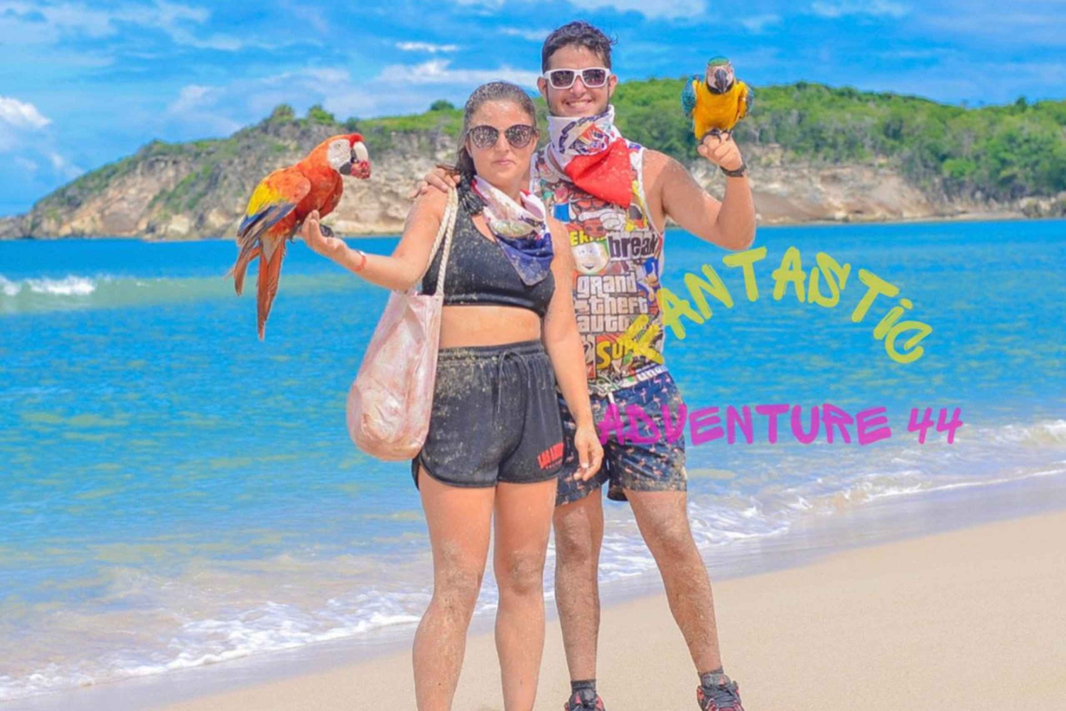 From Bávaro: Double Buggy Tour to Macao Beach and Cenote