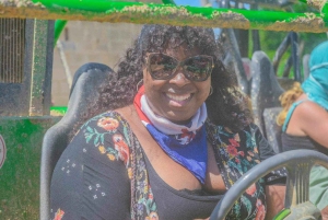 From Bávaro: Double Buggy Tour to Macao Beach and Cenote