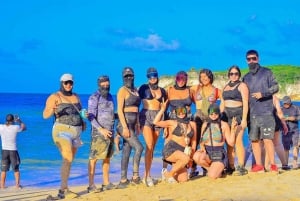 From Bávaro: Double Buggy Tour to Macao Beach and Cenote