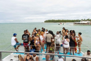 Vanuit Bavaro, P.Cana: bootfeest, snorkelen, drankjes, snacks en vervoer