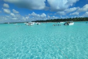 From Juan Dolio, excursion to the beautiful island of Saona by catamaran and speedboat.