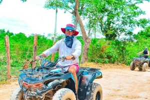 Depuis Miches : excursion en quad à la montagne ronde et visite d'une rizerie